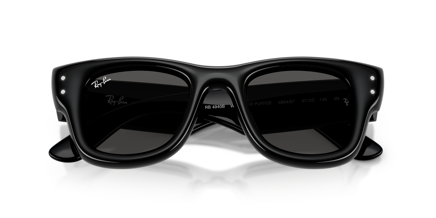 Ray-Ban RB4940B Wayfarer Puffer Crystal Edition Sunglasses - Square Injected Frame