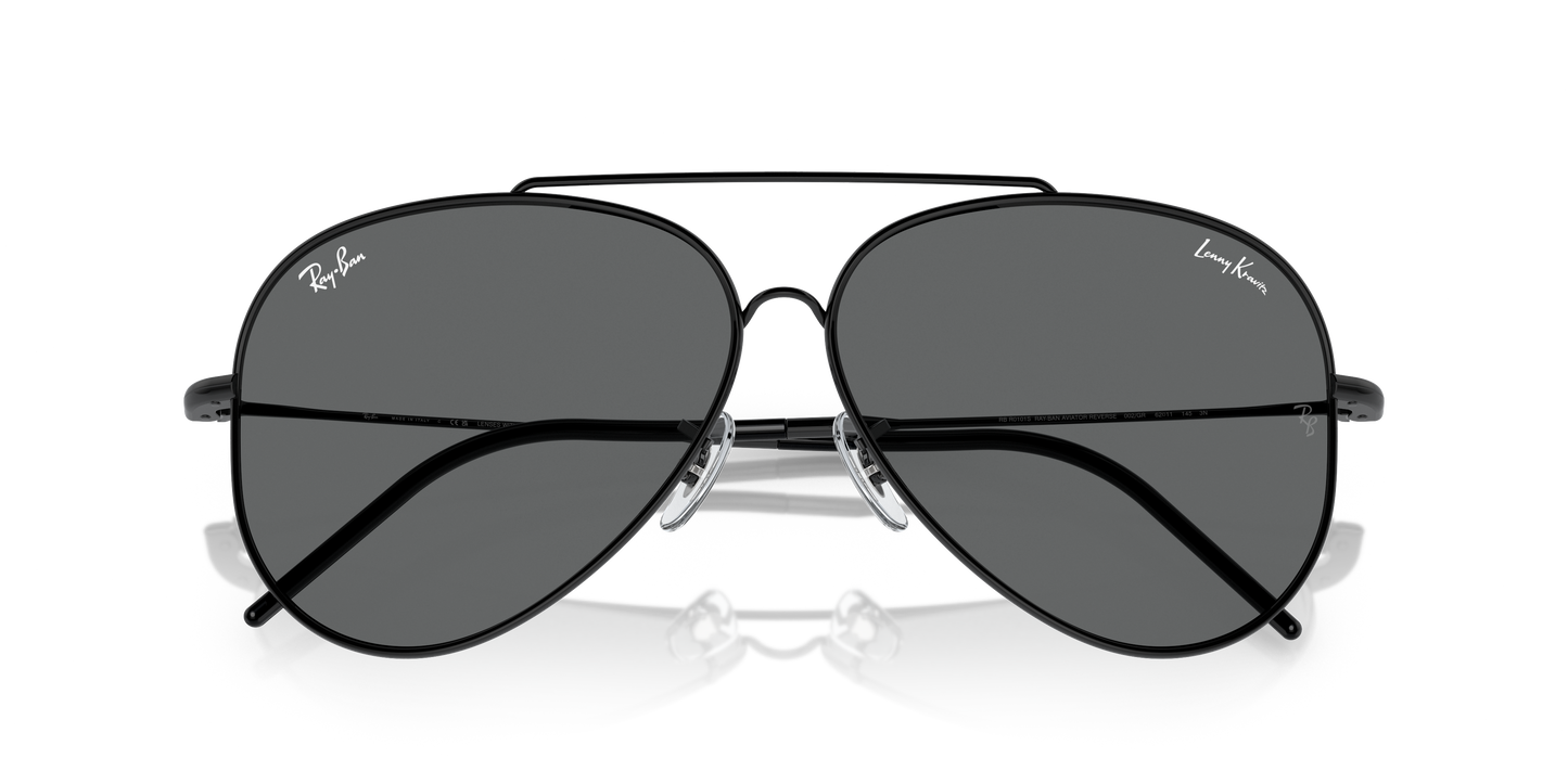 Ray-Ban RBR0101S Lenny Kravitz X Aviator Reverse Sunglasses - Metal Frame
