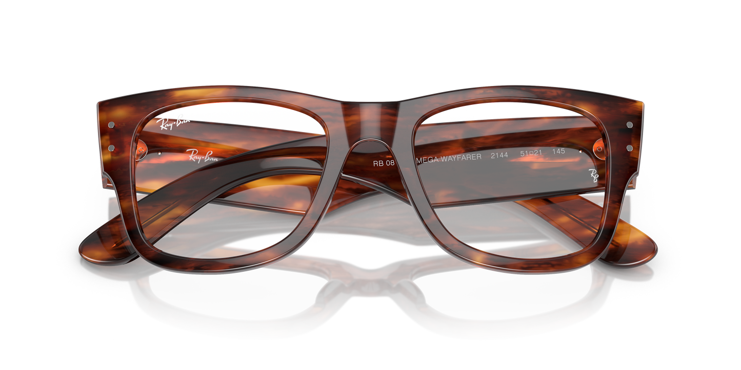 Ray-Ban RB0840V Mega Wayfarer Eyeglasses - Square Injected Frame