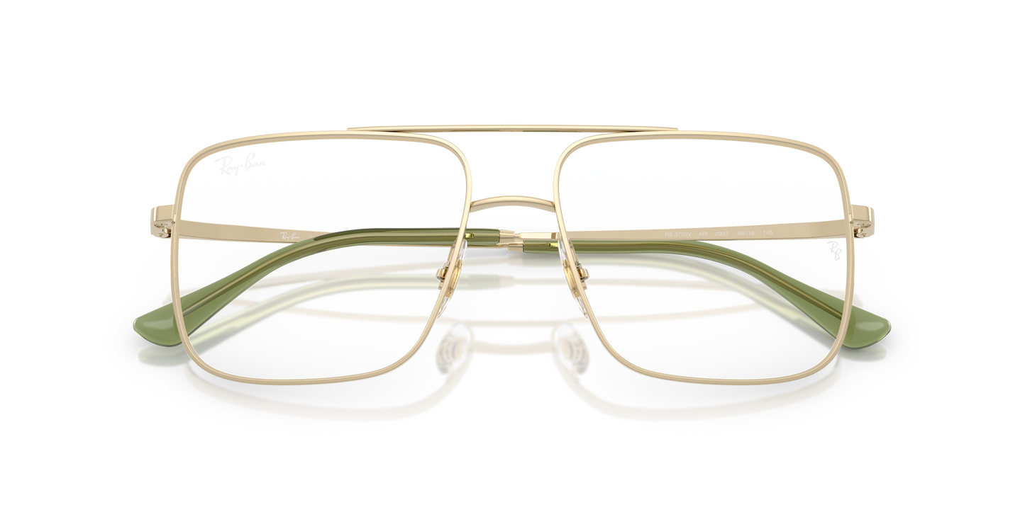 Ray-Ban RB3758V Ari Eyeglasses - Square Metal Frame
