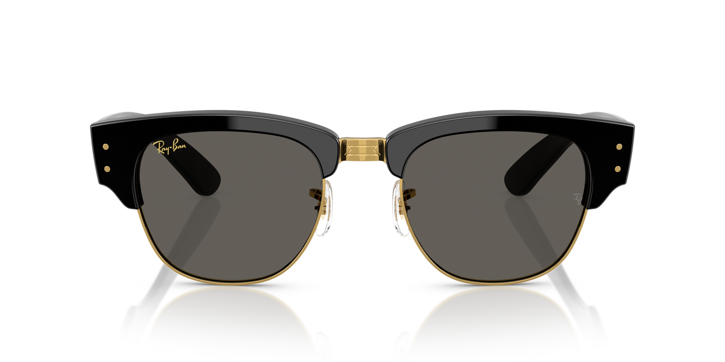 Ray-Ban RB0316S Mega Clubmaster Blacked Out Collection Sunglasses - Square Injected Frame