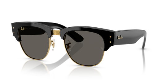 Ray-Ban RB0316S Mega Clubmaster Blacked Out Collection Sunglasses - Square Injected Frame