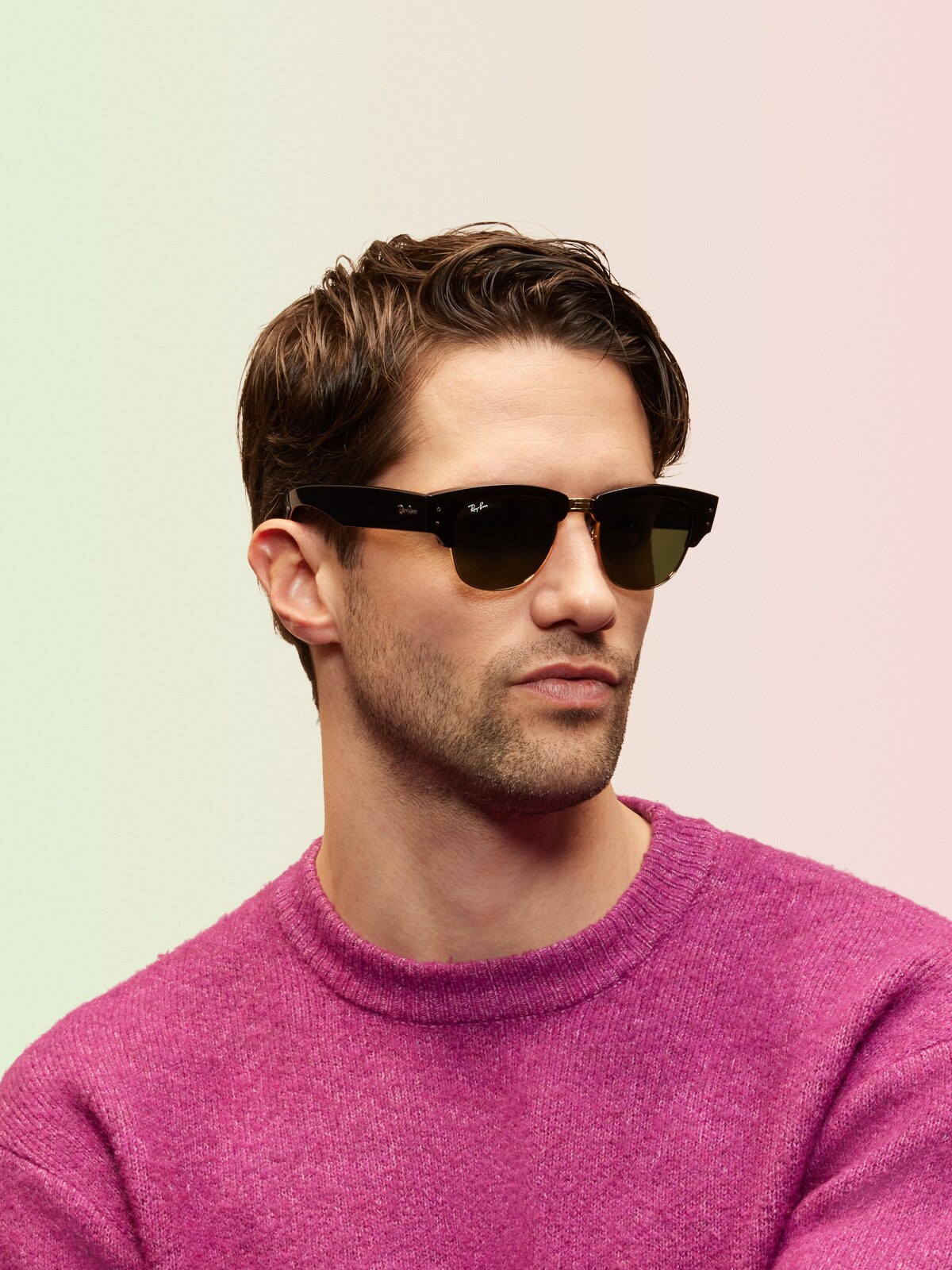 Ray-Ban RB0316S Mega Clubmaster Sunglasses - Square Injected Frame