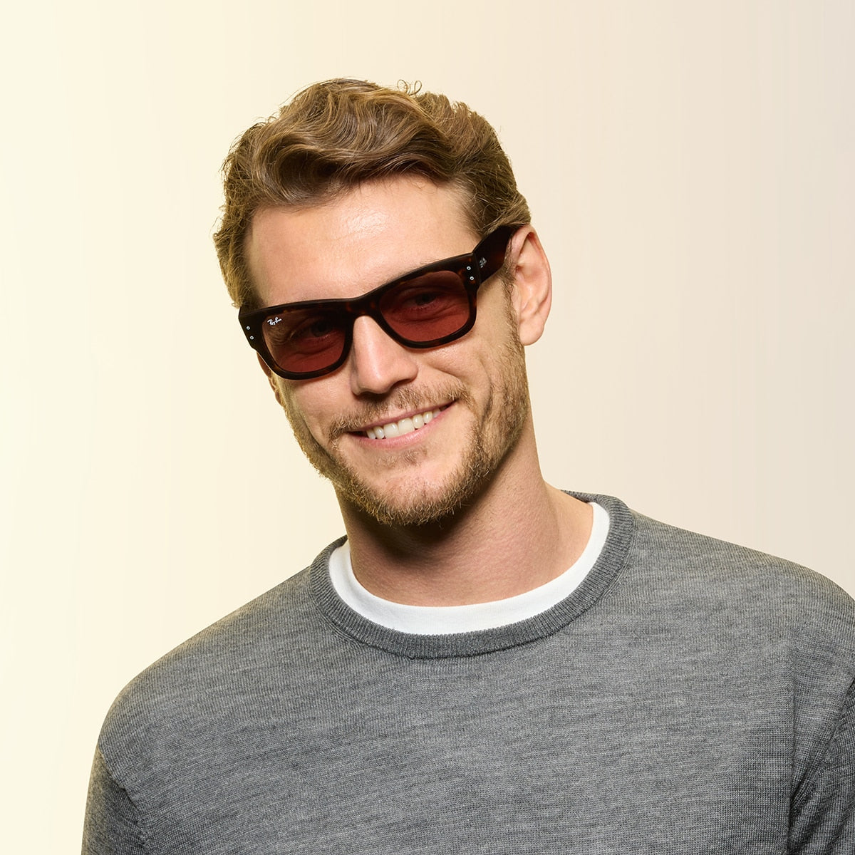 Ray-Ban RB0840S Mega Wayfarer Summer Capsule Sunglasses - Square Injected Frame