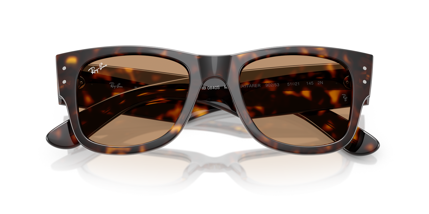 Ray-Ban RB0840S Mega Wayfarer Summer Capsule Sunglasses - Square Injected Frame