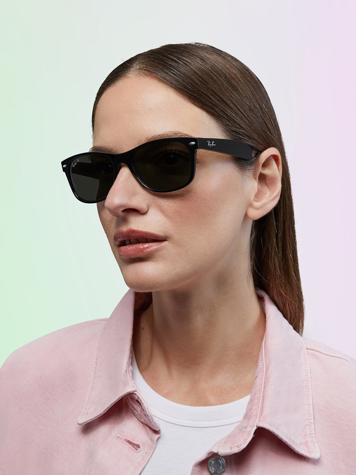 Ray-Ban RB2132 New Wayfarer Classic Sunglasses - Square Injected Frame