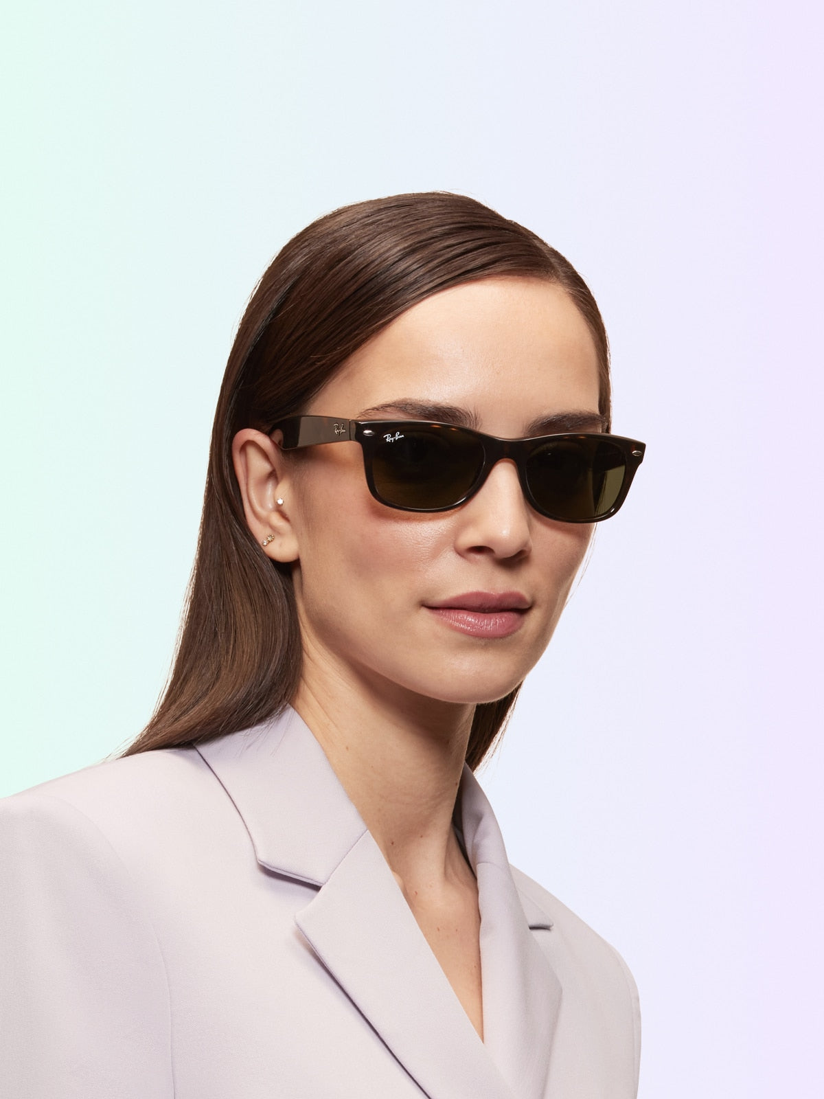 Ray-Ban RB2132 New Wayfarer Classic Sunglasses - Square Injected Frame