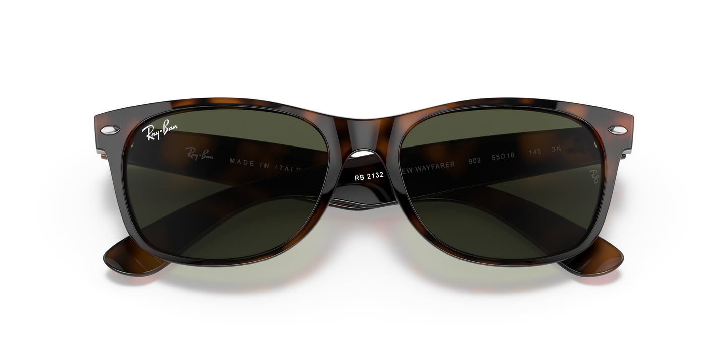 Ray-Ban RB2132 New Wayfarer Classic Sunglasses - Square Injected Frame