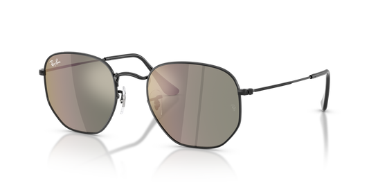Ray-Ban RB3548N Hexagonal Flat Lens Sunglasses - Geometric Metal Frame