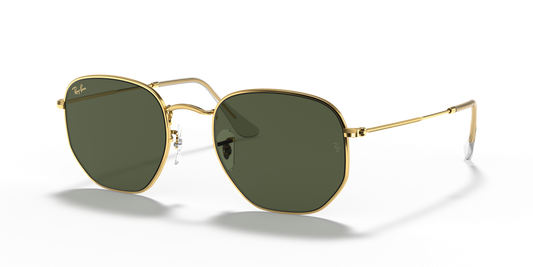 Ray-Ban RB3548 Hexagonal Sunglasses - Geometric Metal Frame