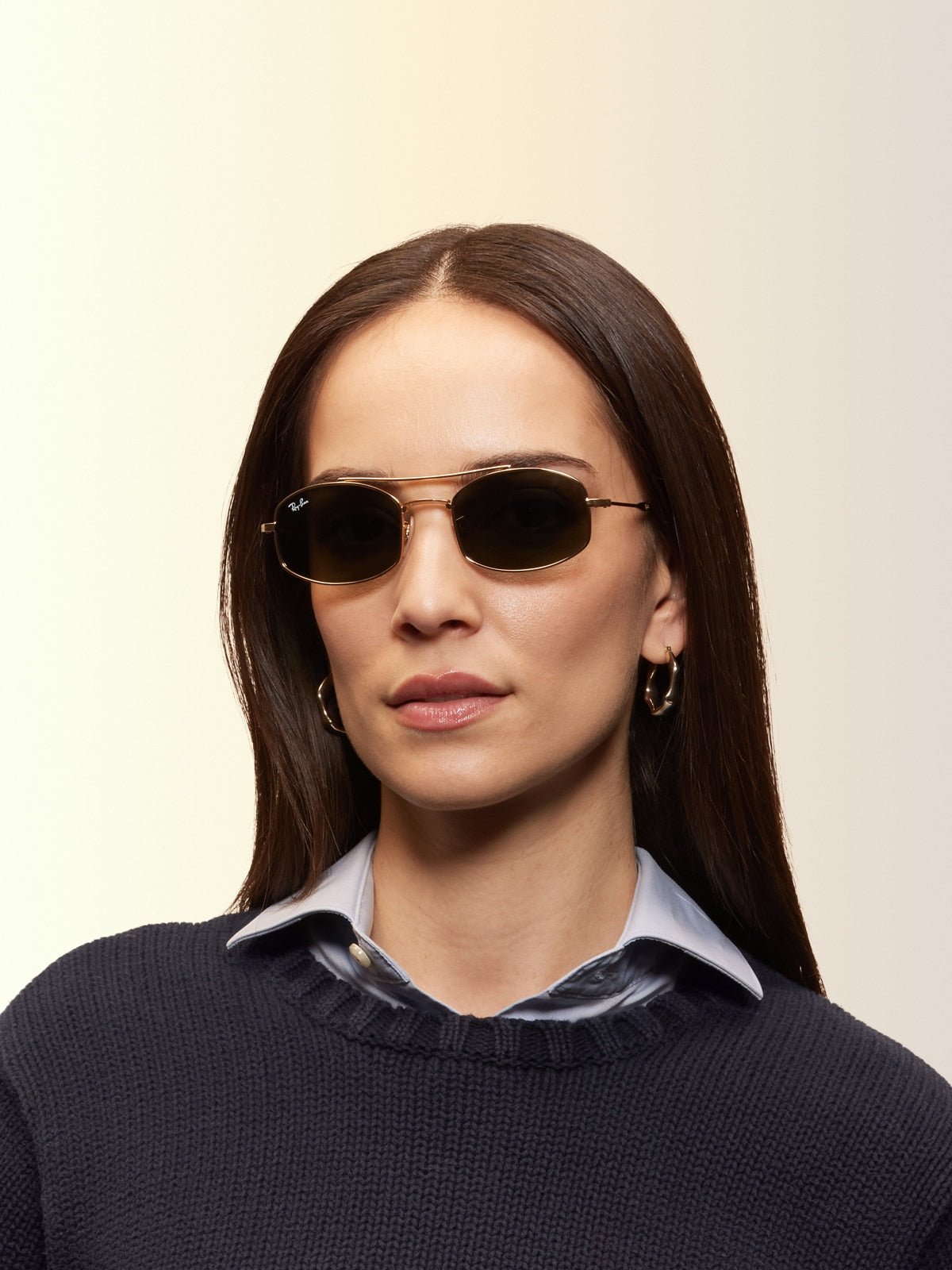 Ray-Ban RB3719 Sunglasses - Oval Metal Frame