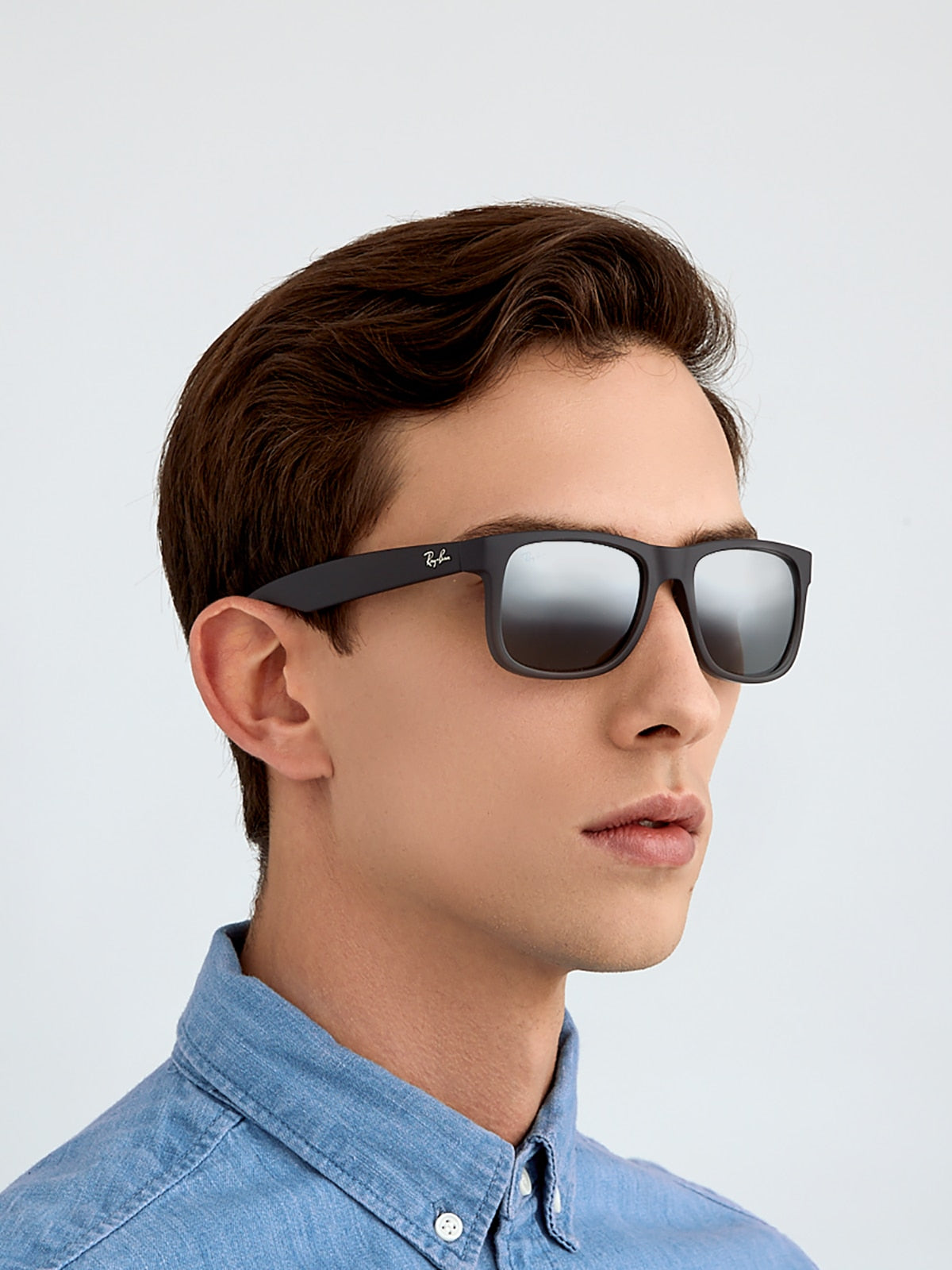 Ray-Ban RB4165 Justin Classic Sunglasses - Square Nylon Frame