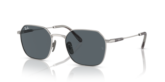 Ray-Ban RB8094 Jim Titanium Sunglasses - Geometric Metal Frame