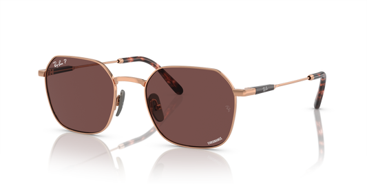 Ray-Ban RB8094 Jim Titanium Sunglasses - Geometric Metal Frame