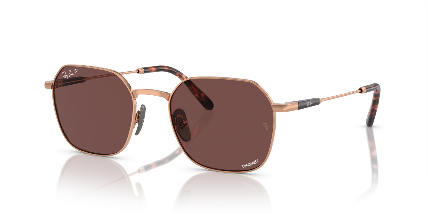 Ray-Ban RB8094 Jim Titanium Sunglasses - Geometric Metal Frame