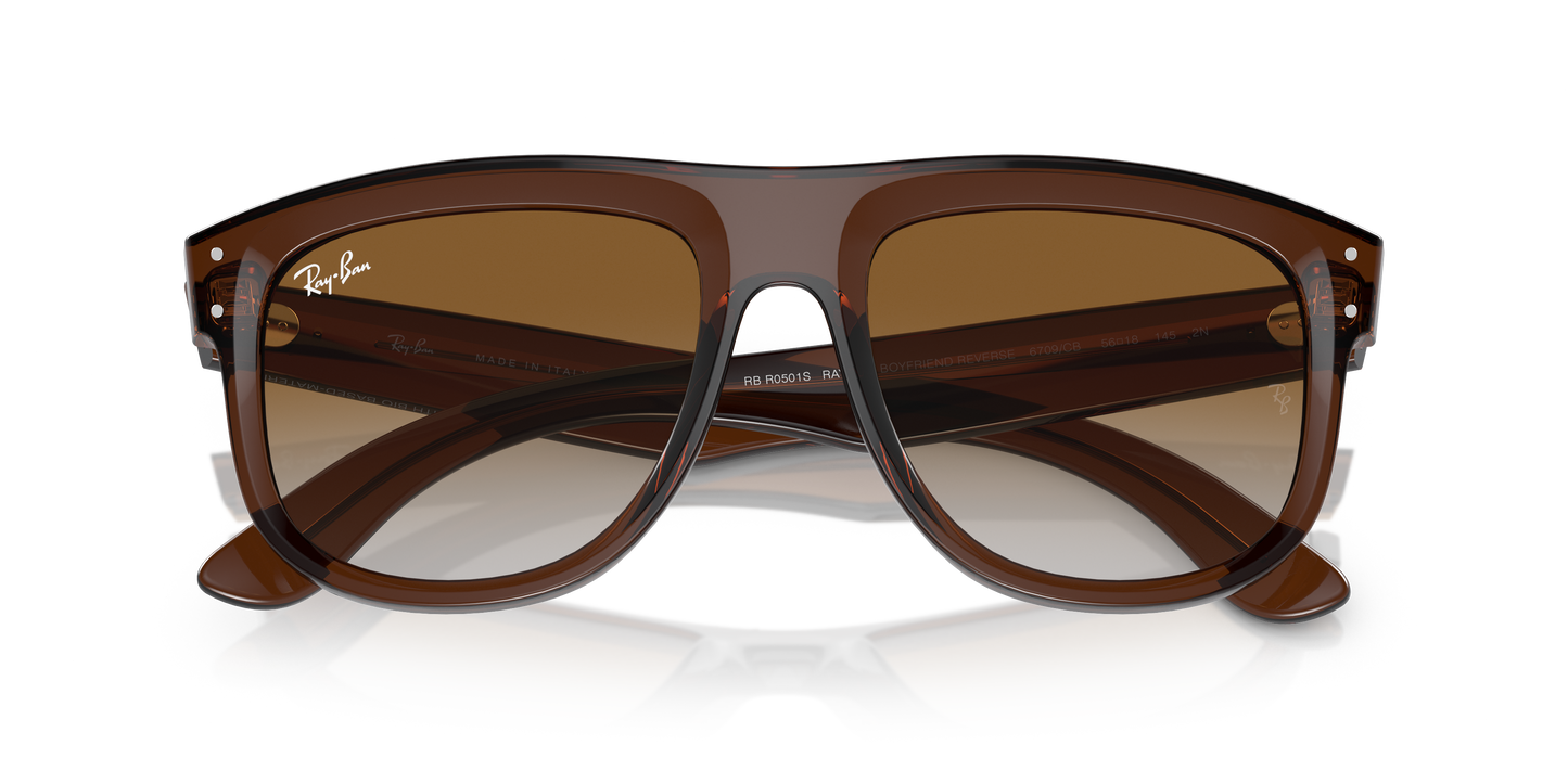 Ray-Ban RBR0501S Boyfriend Reverse Sunglasses - Square Injected Frame