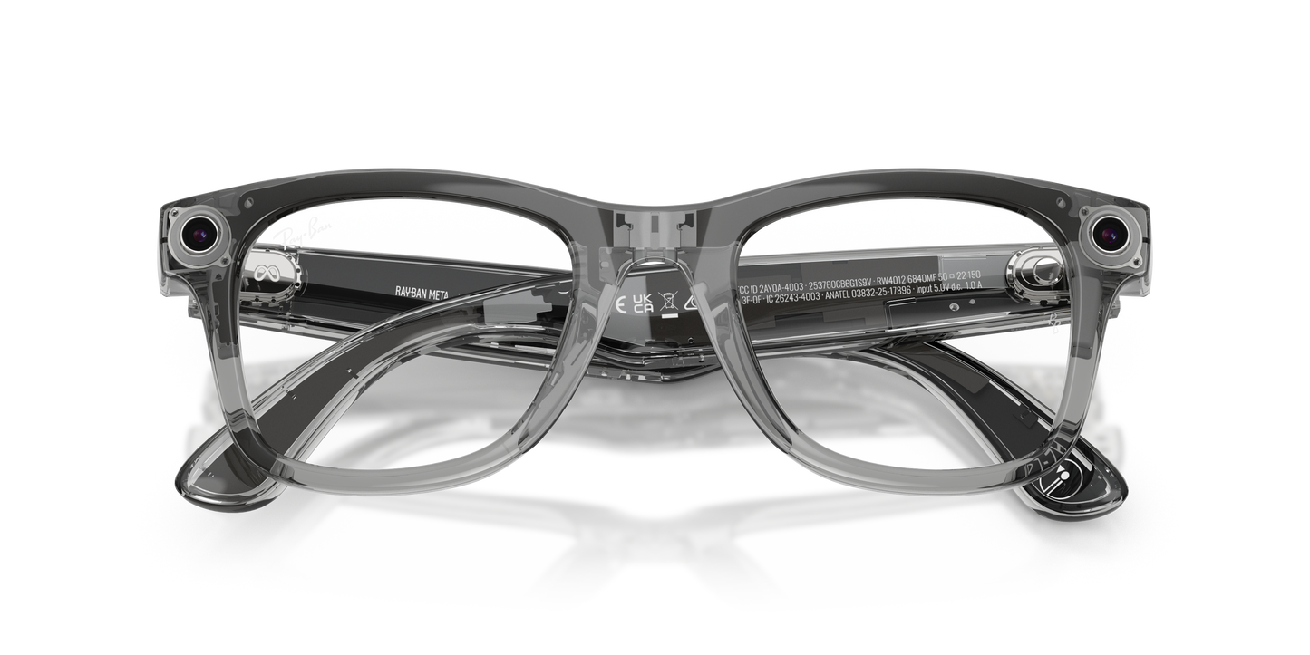 Ray-Ban Meta Gen 2 Wayfarer Smart Glasses - Square Injected Frame