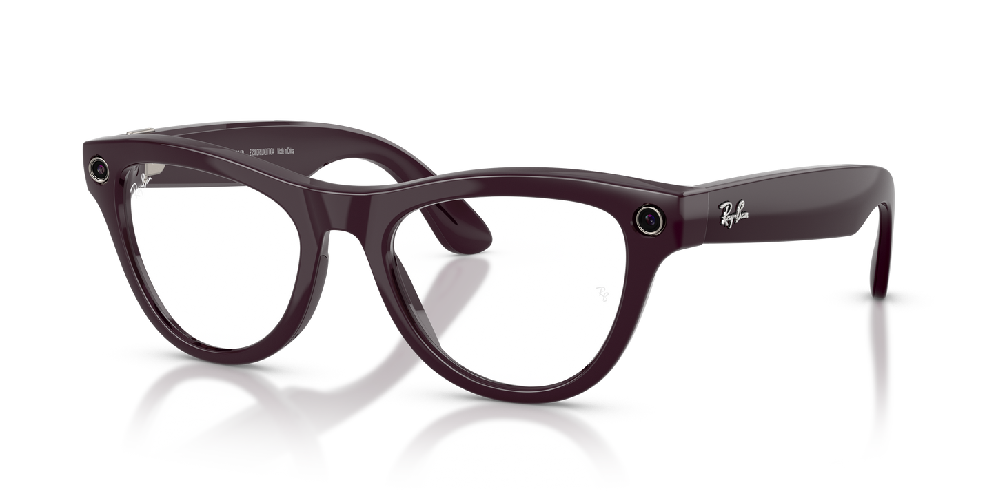 Ray-Ban Meta Gen 2 Skyler Smart Glasses - Cat-Eye Injected Frame