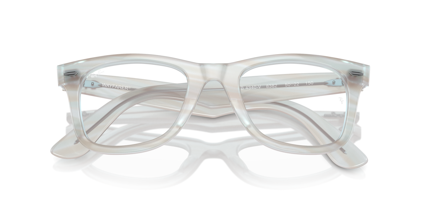 Ray-Ban RB4340V Wayfarer Ease Change Eyeglasses - Square Injected Frame