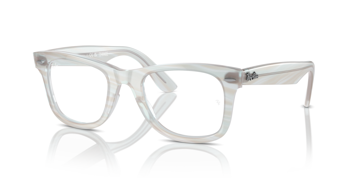 Ray-Ban RB4340V Wayfarer Ease Change Eyeglasses - Square Injected Frame
