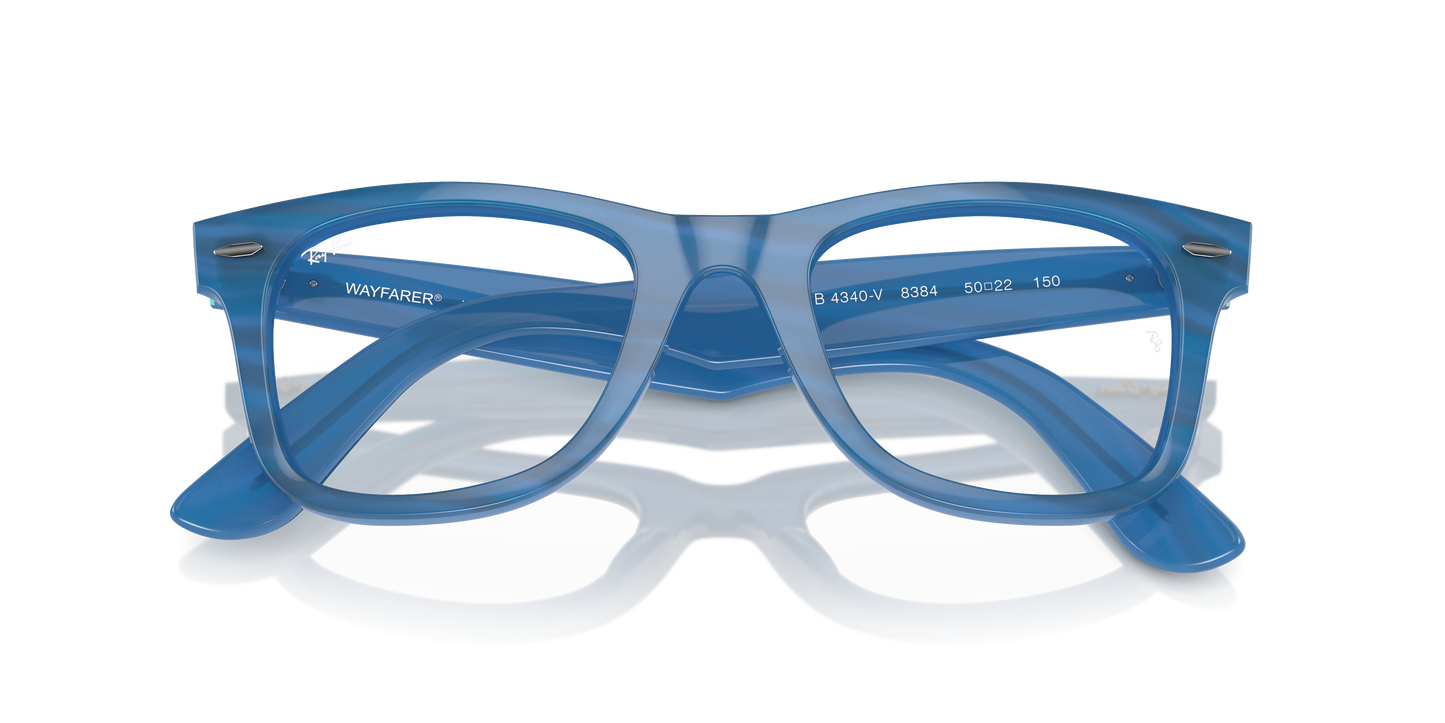 Ray-Ban RB4340V Wayfarer Ease Change Eyeglasses - Square Injected Frame