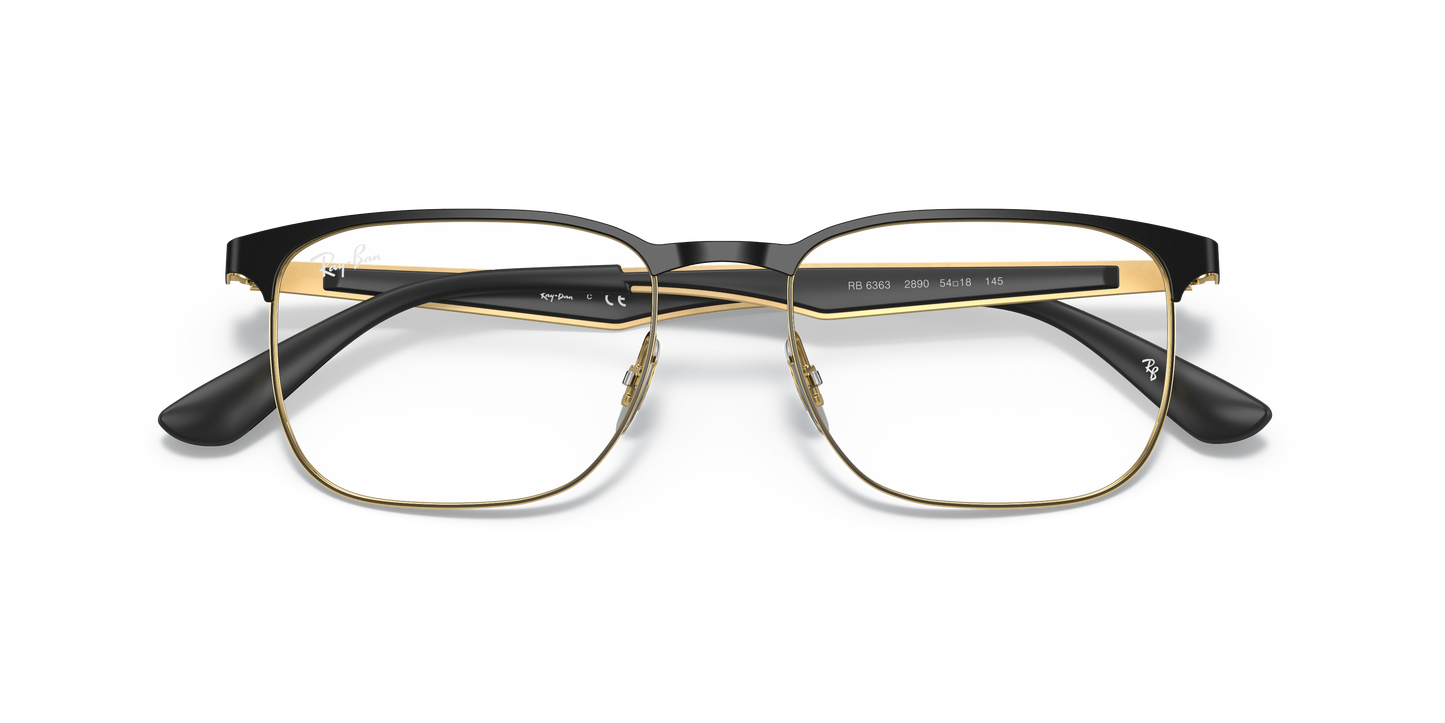 Ray-Ban RB6363 Eyeglasses - Square Metal Frame