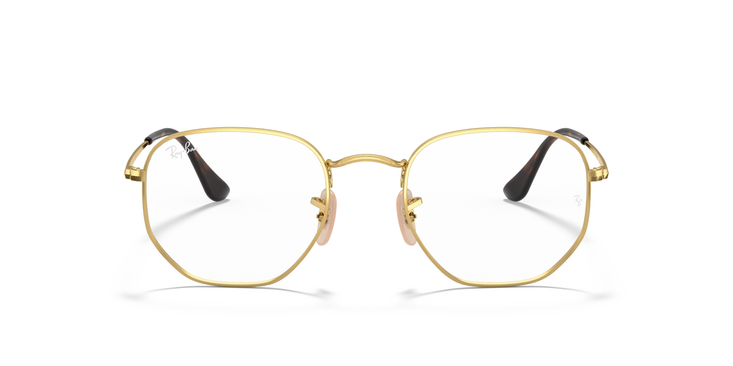 Ray-Ban RB6448 Hexagonal Eyeglasses - Geometric Metal Frame
