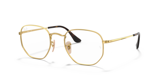 Ray-Ban RB6448 Hexagonal Eyeglasses - Geometric Metal Frame
