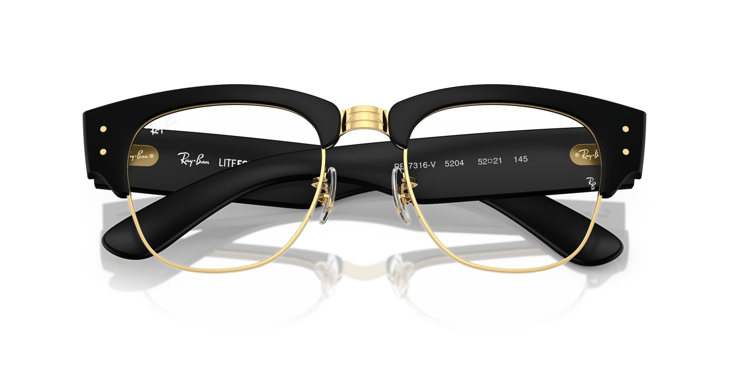 Ray-Ban RB7316V Mega Clubmaster Liteforce Eyeglasses - Square Injected Frame