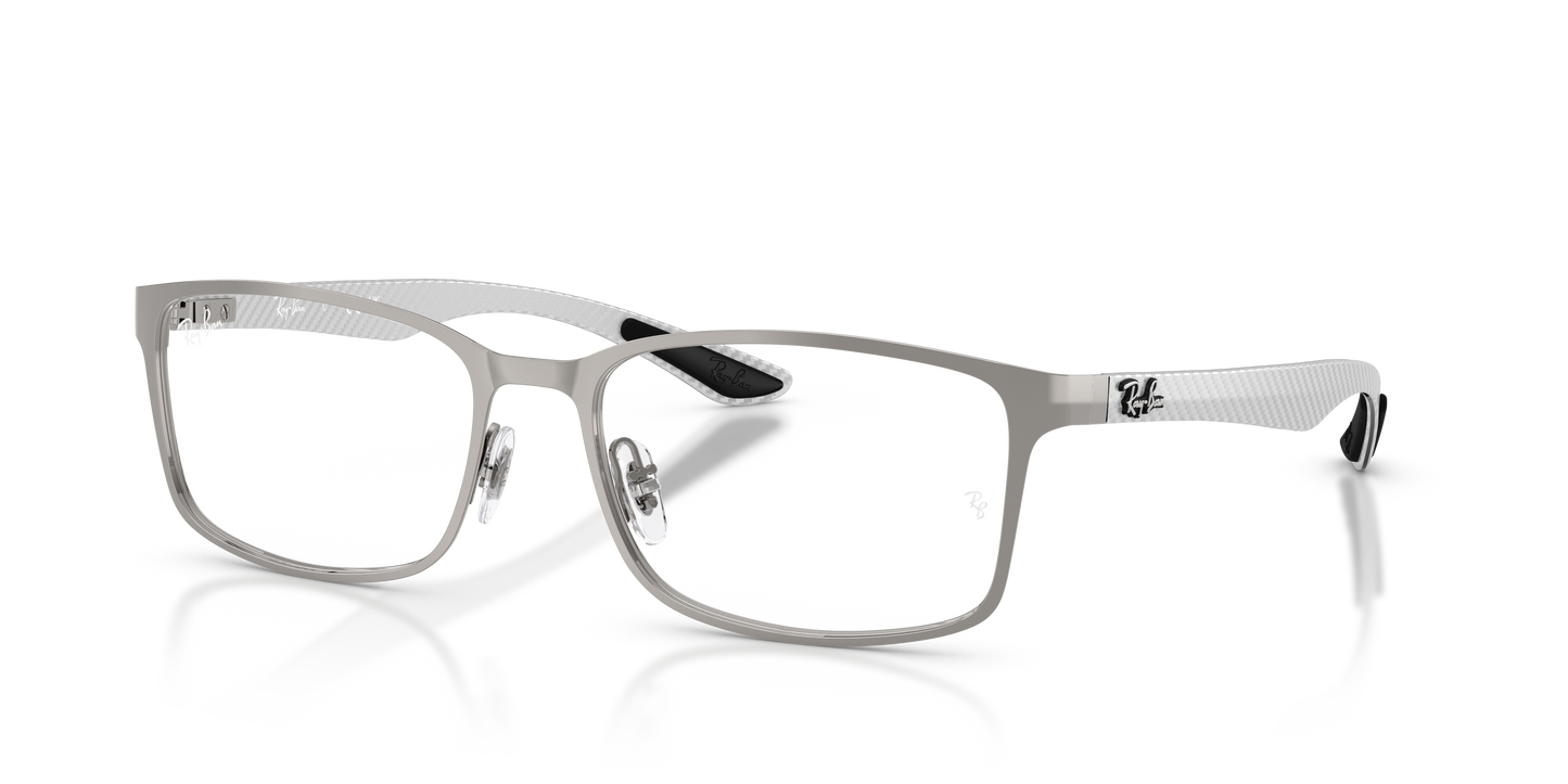 Ray-Ban RB8424 Eyeglasses - Rectangle Metal Frame